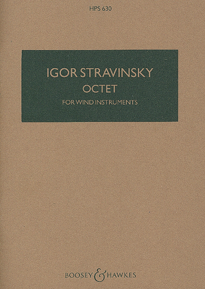 Book cover for Octet for Wind Instruments (Revised 1952)