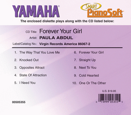 Paula Abdul - Forever Your Girl - Piano Software