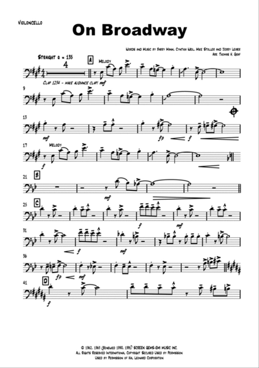 On Broadway String Orchestra scores gallery preview page 3