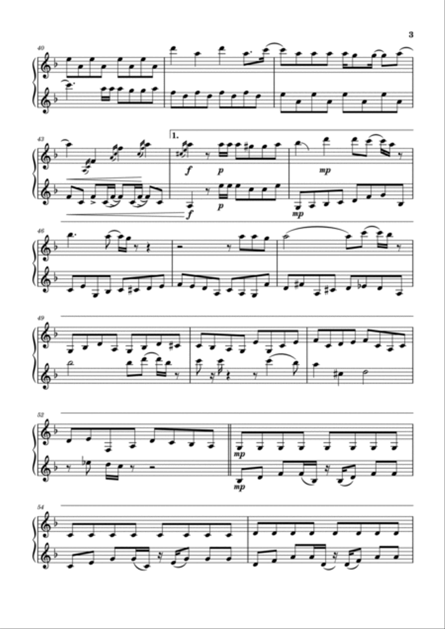 Another Day Of Sun Another Day Of Sun Clarinet Duet scores gallery preview page 3