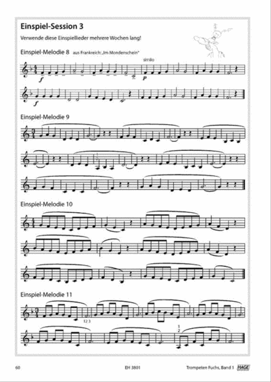 Trompeten Fuchs Band 1 Trumpet scores gallery preview page 2