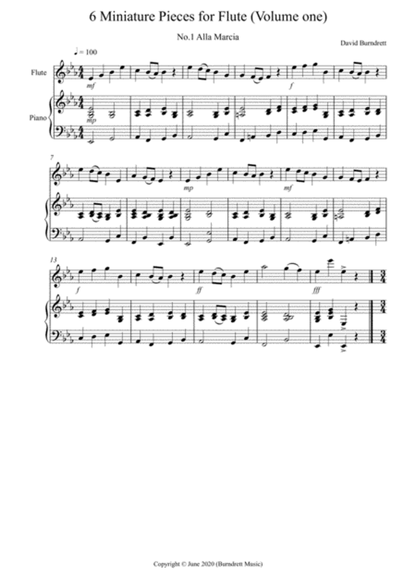 6 Miniature Pieces for Flute and Piano (volume one) image number null