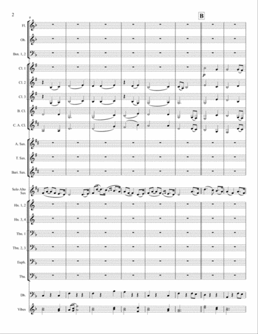 The Last Rose of Summer Concert Band scores gallery preview page 3
