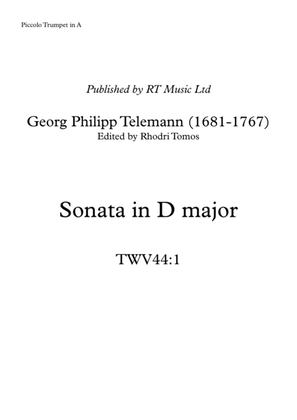 Book cover for Telemann TWV44:1 Sonata in D major