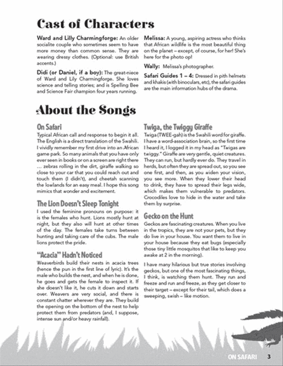 On Safari Choir scores gallery preview page 2