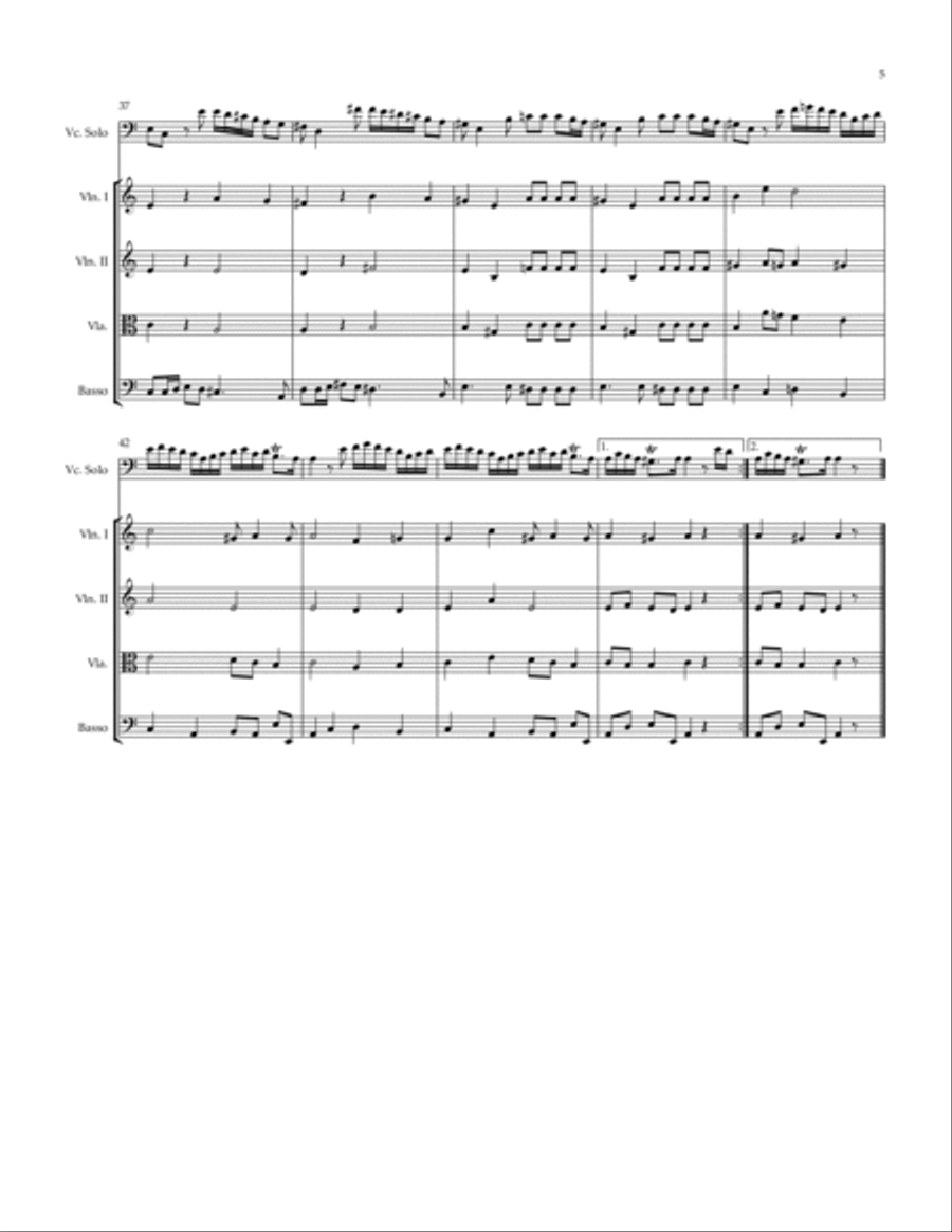 Sonata Op. 19 #1 String Orchestra scores gallery preview page 5