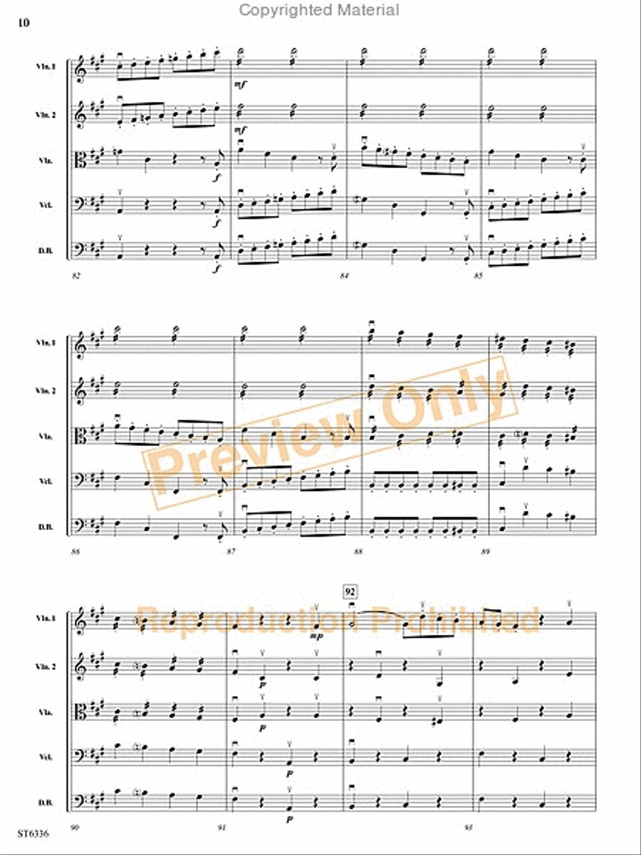 Allegro Moderato String Orchestra scores gallery preview page 11