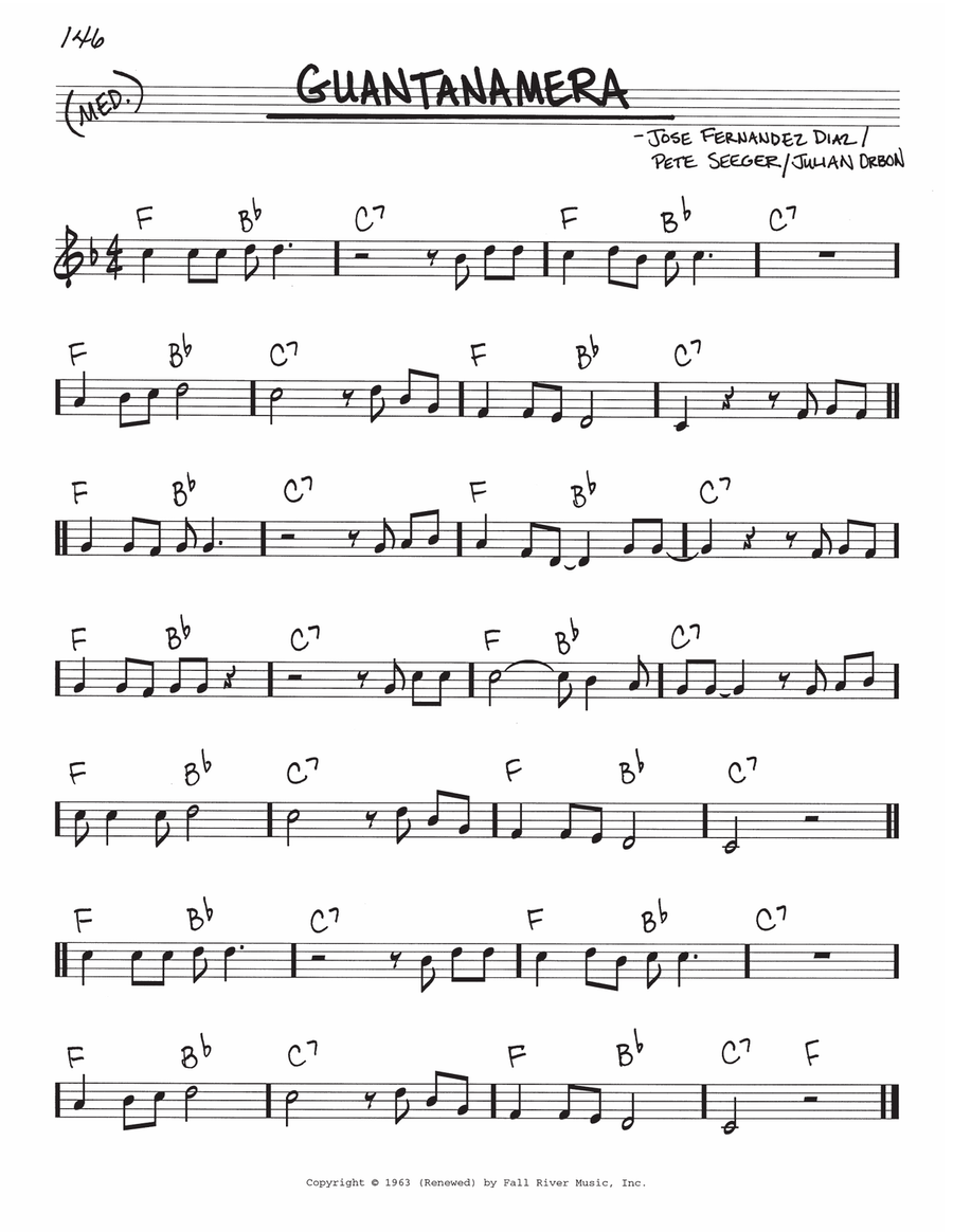 Guantanamera Piano scores gallery preview page 1