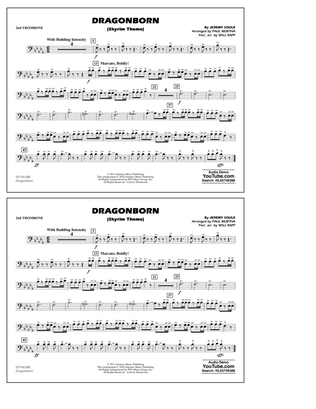 Dragonborn (Skyrim Theme) (arr. Will Rapp & Paul Murtha) - 2nd Trombone