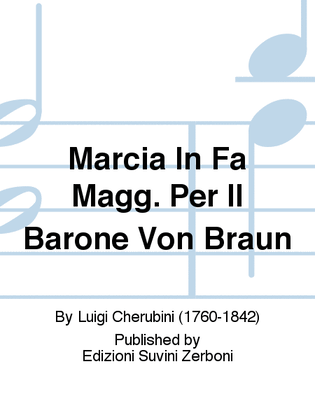 Marcia In Fa Magg. Per Il Barone Von Braun