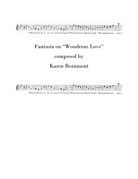 Fantasia on "Wondrous Love" image number null