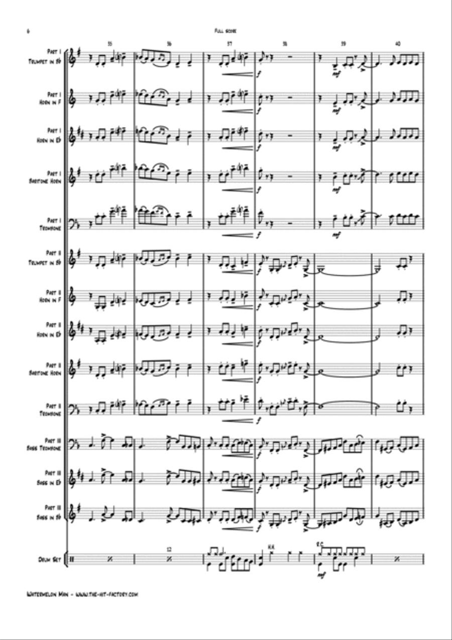 Watermelon Man Horn scores gallery preview page 6