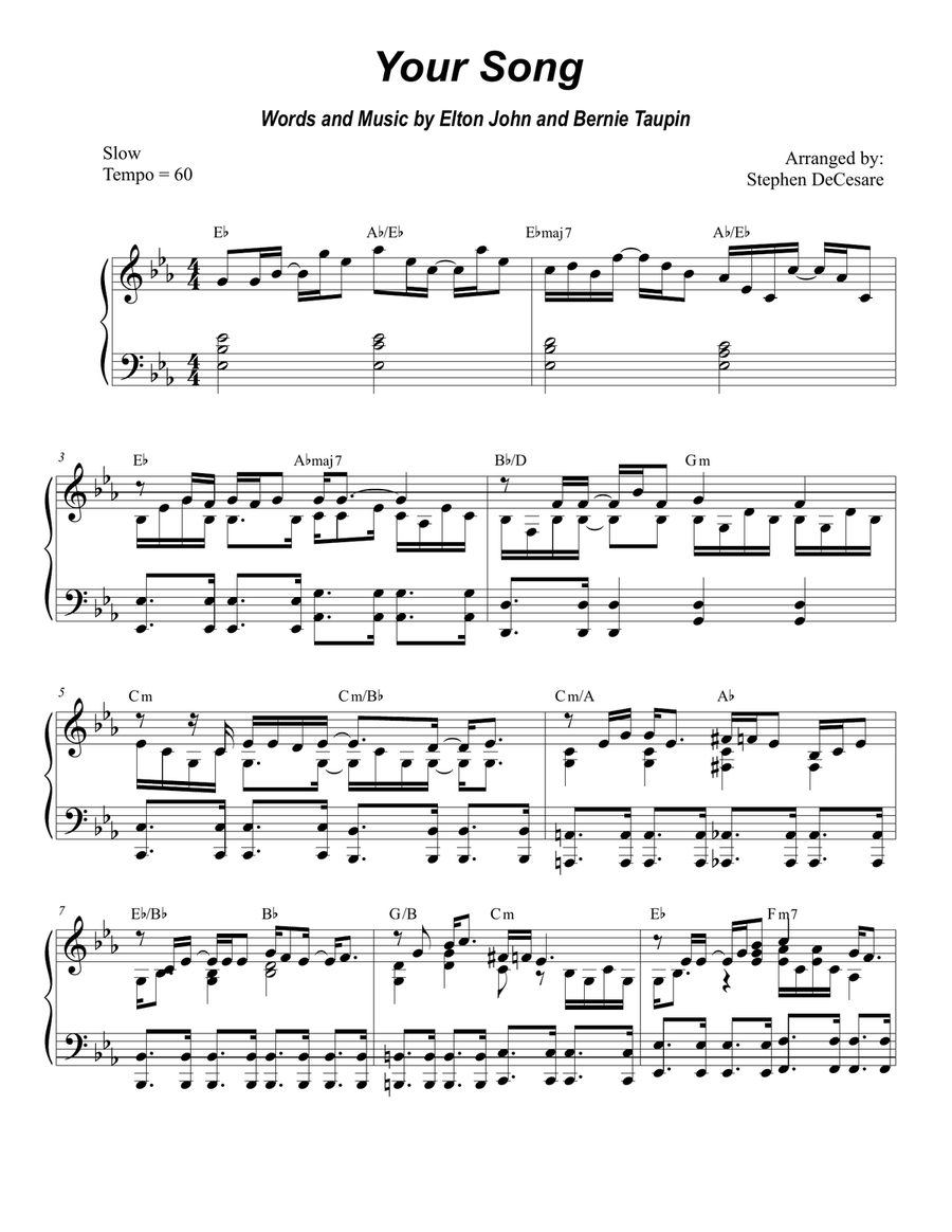 Your Song Your Song Woodwind Duet scores gallery preview page 6