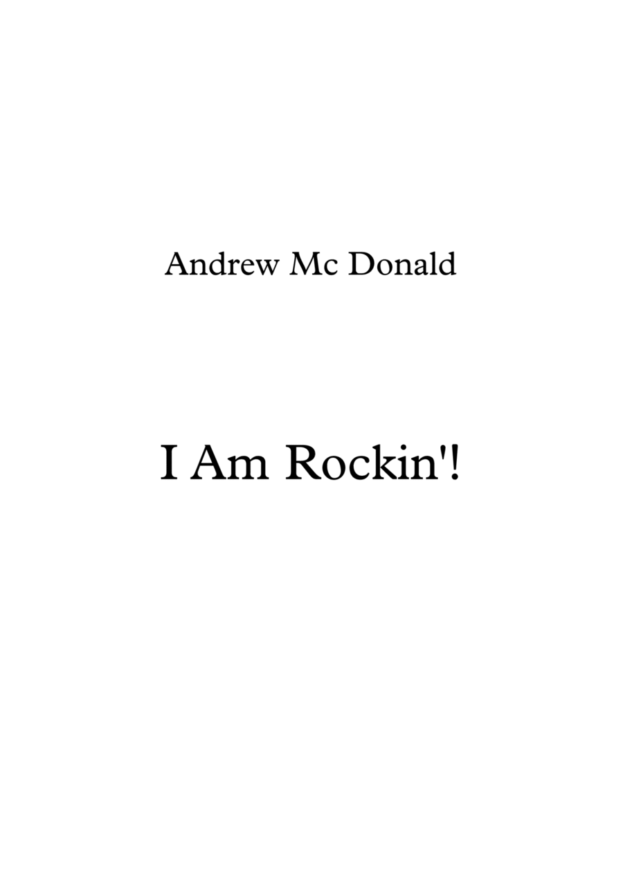 I Am Rockin'! Piano, Vocal, Guitar scores gallery preview page 1