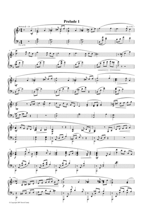 Prelude for solo piano, Op. 16, No 1