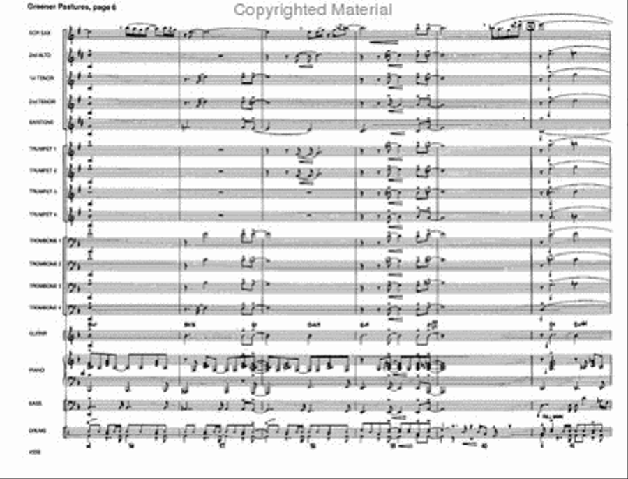 Greener Pastures Greener Pastures Jazz Ensemble scores gallery preview page 7