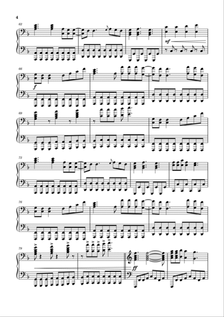 Don't Stop Me Now Piano Solo scores gallery preview page 4