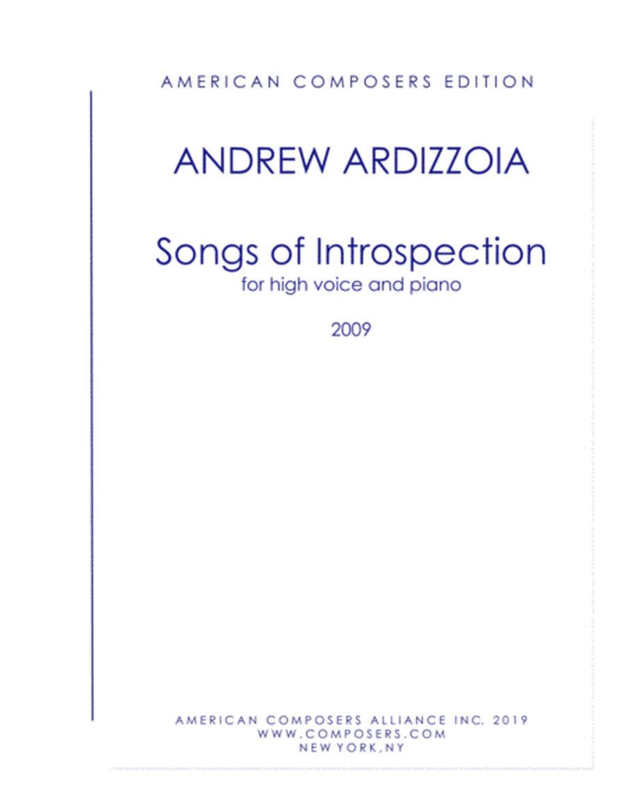 [Ardizzoia] Songs of Introspection