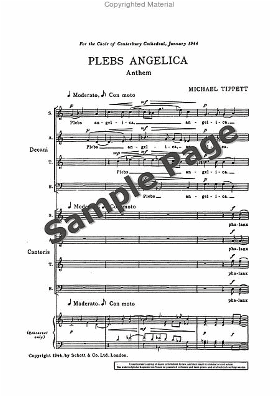 Plebs Angelica 4-Part scores gallery preview page 4