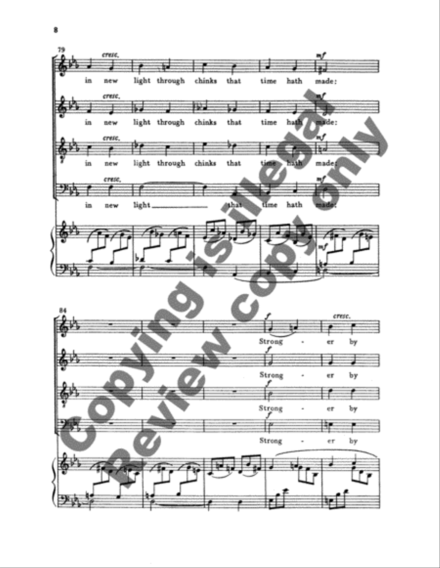 Two Worlds (Choral Score) 4-Part scores gallery preview page 6
