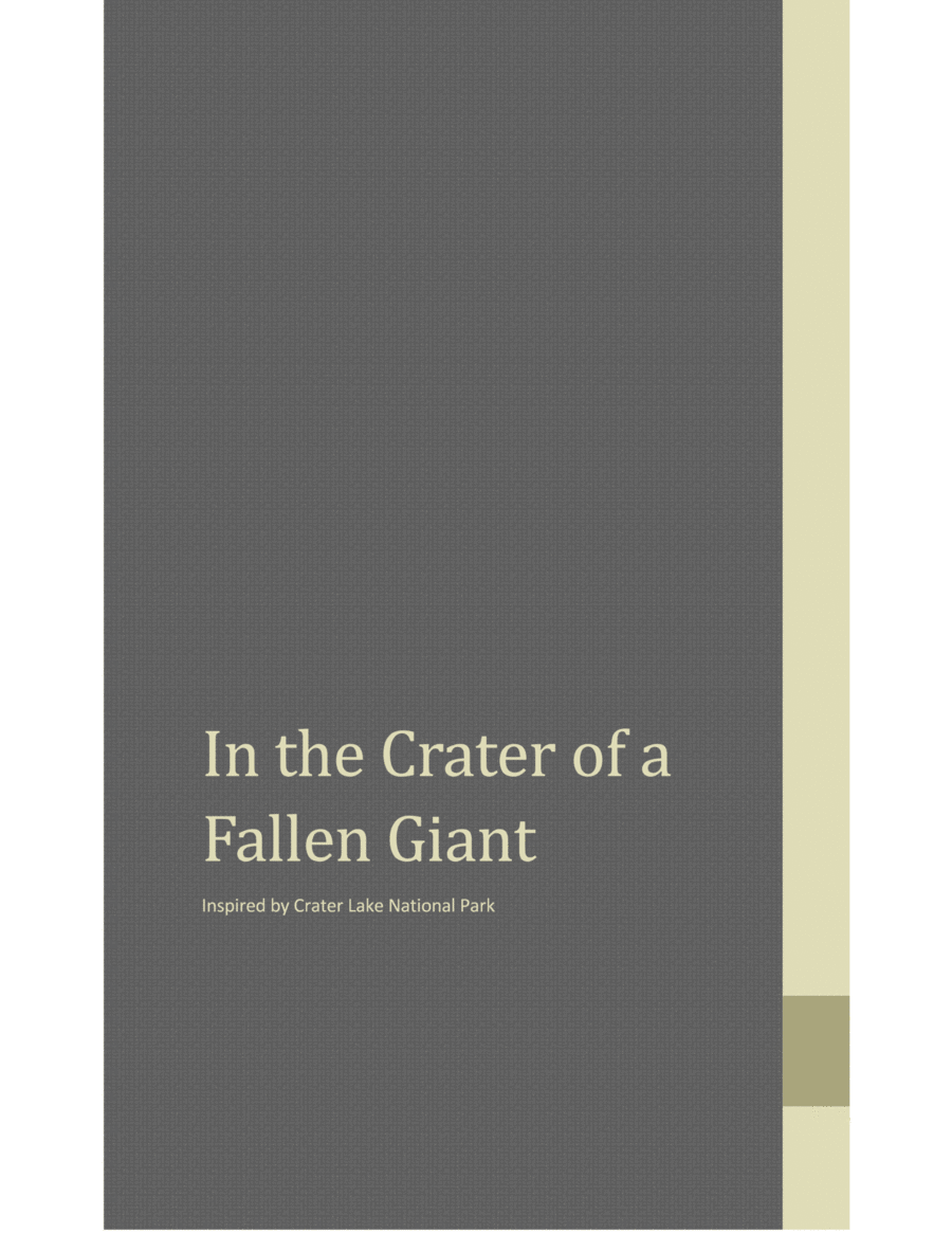 In the Crater of a Fallen Giant Concert Band scores gallery preview page 1