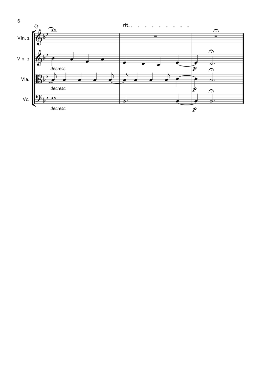 Nella Fantasia String Quartet scores gallery preview page 6
