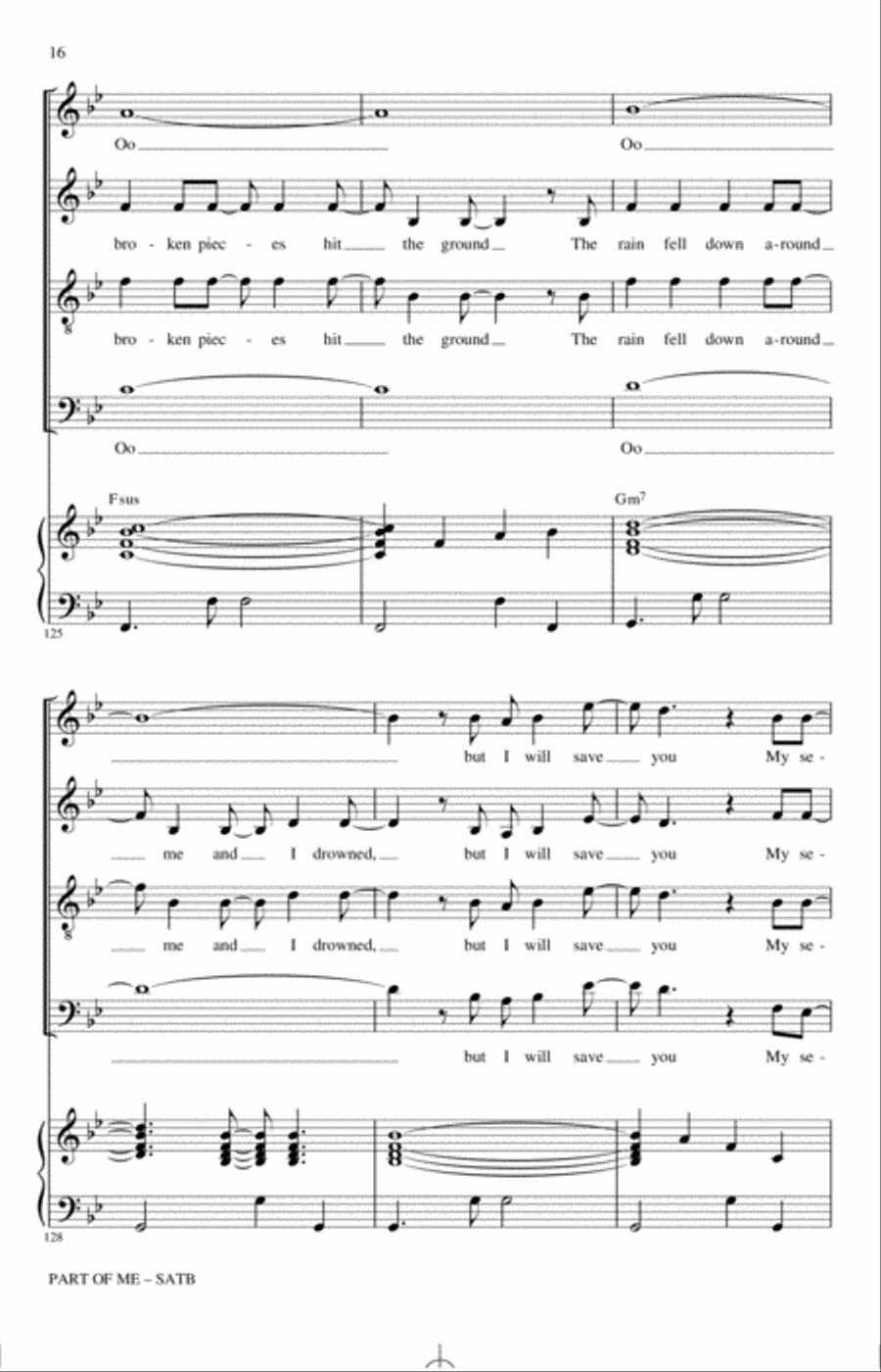 Part Of Me (from Dear Evan Hansen) (arr. Roger Emerson) 4-Part scores gallery preview page 15
