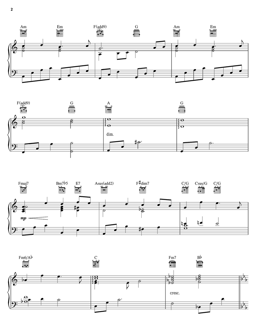 Theme from Beauty And The Beast Guitar scores gallery preview page 2