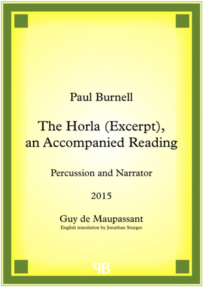 Book cover for The Horla (Excerpt), an Accompanied Reading