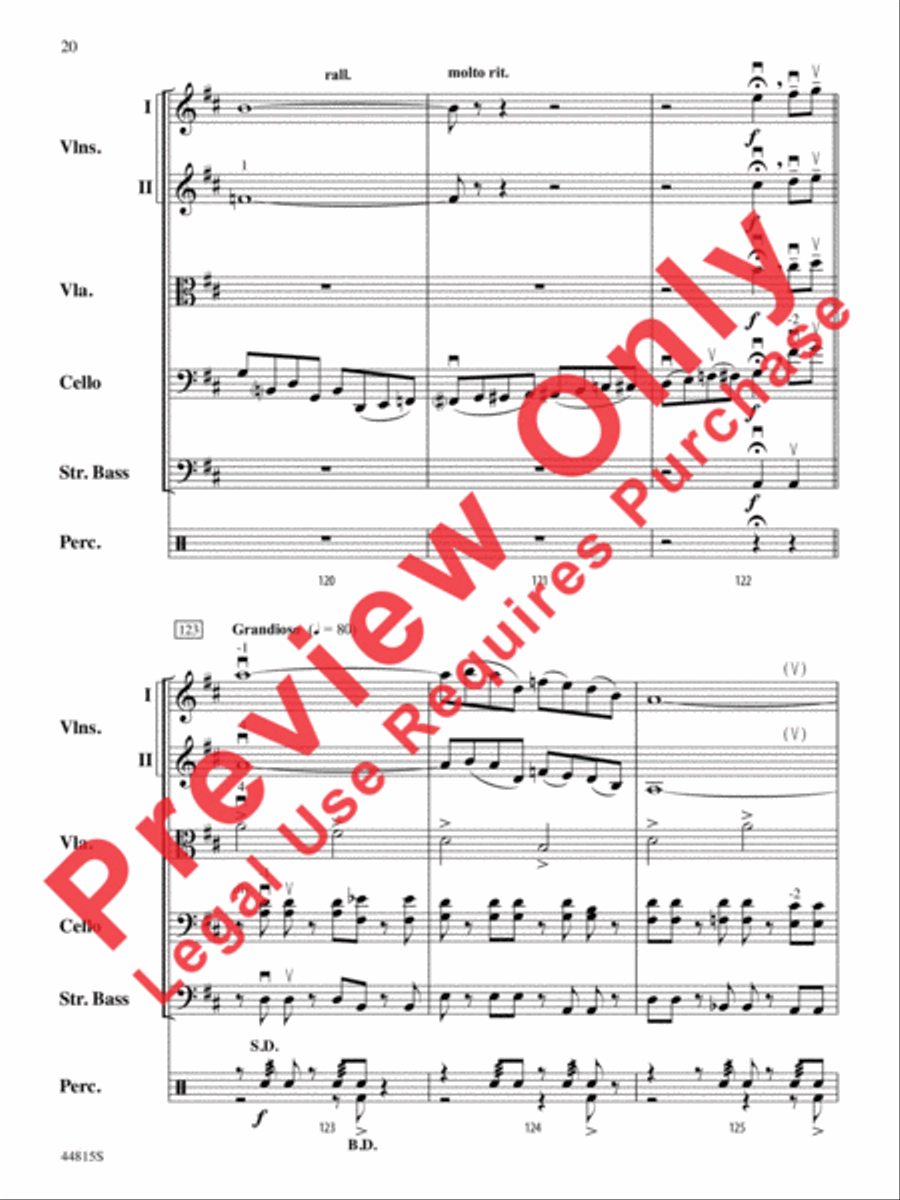 An American in Paris, Highlights from String Orchestra scores gallery preview page 21