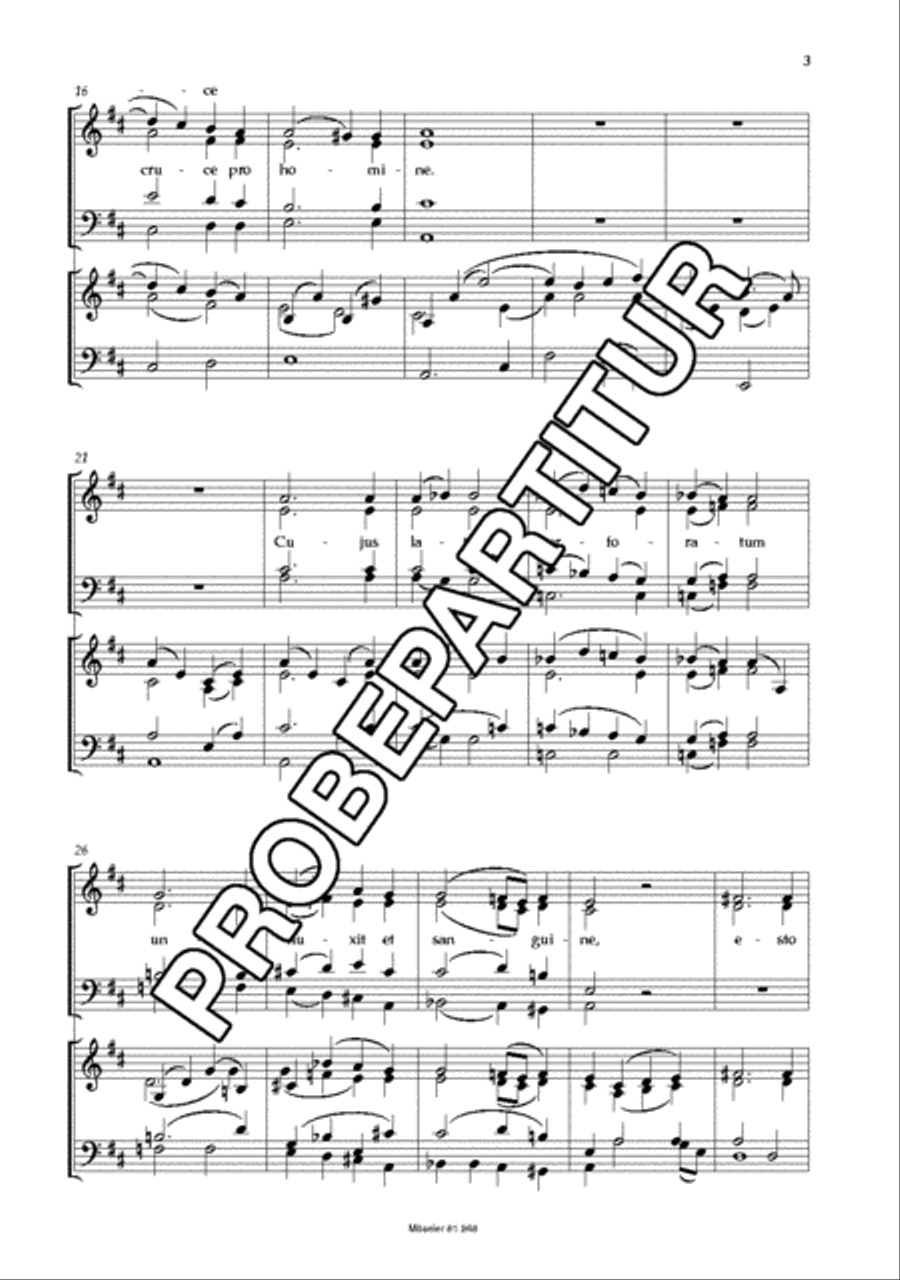 Ave verum corpus KV 618 4-Part scores gallery preview page 4