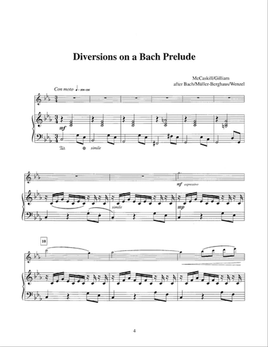 Solo Pieces for the Advanced Flutist Flute Solo scores gallery preview page 5