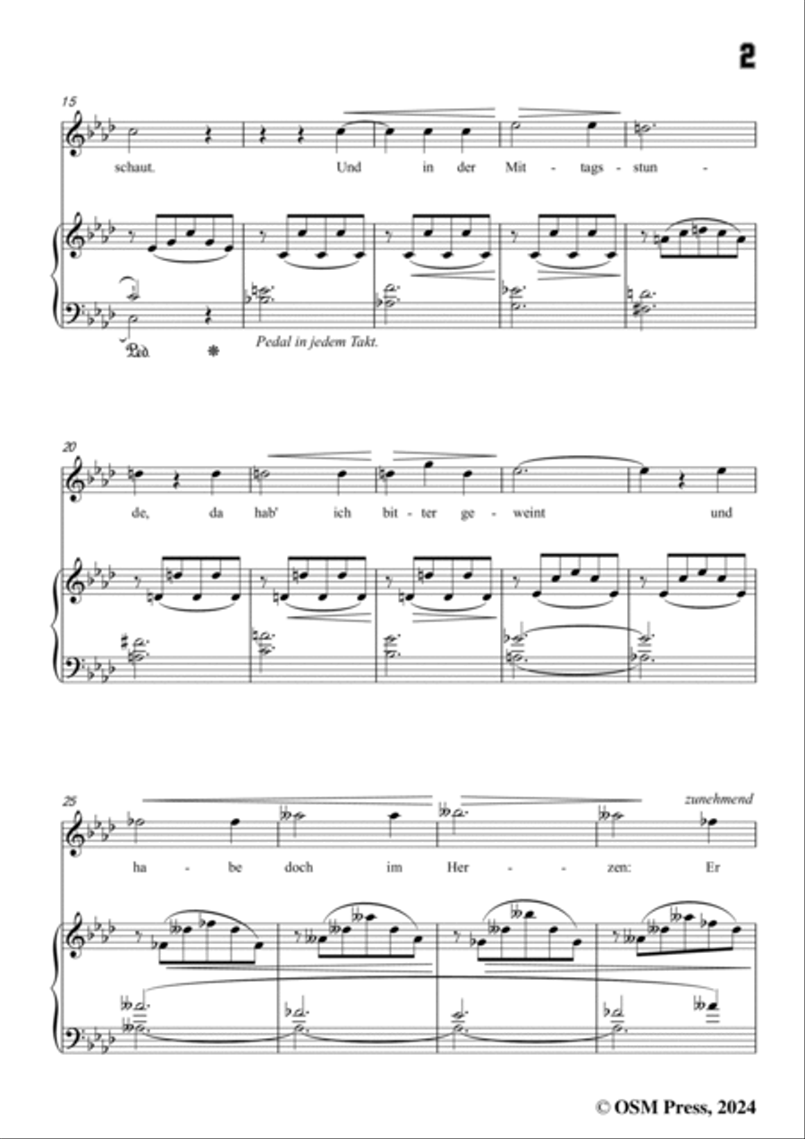A. Jensen-Ich habe,bevor der Morgen,Op.30 No.2,in A flat Major Voice scores gallery preview page 3