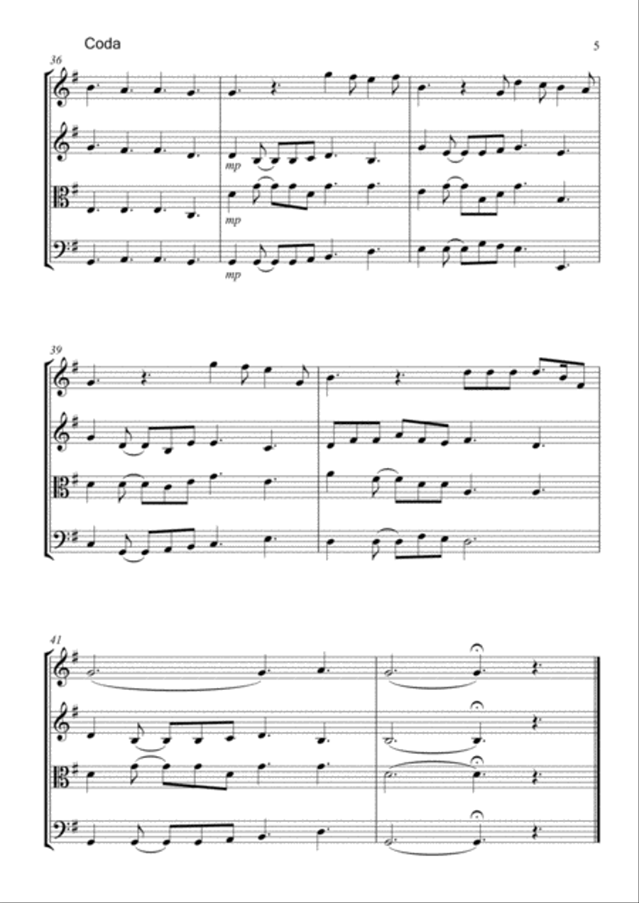 Perfect String Quartet scores gallery preview page 5