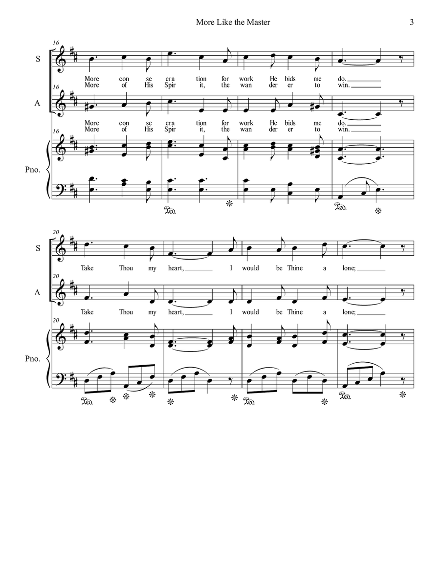 More Like the Master Alto Voice scores gallery preview page 3