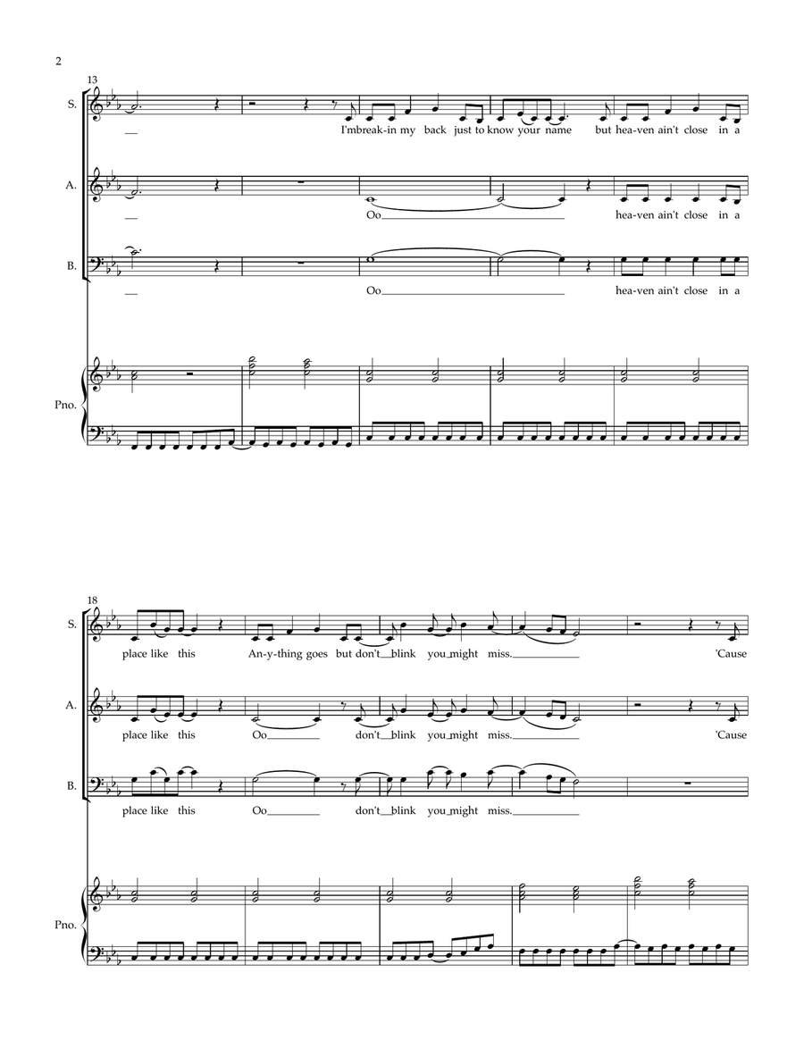 Somebody Told Me Somebody Told Me 3-Part scores gallery preview page 2