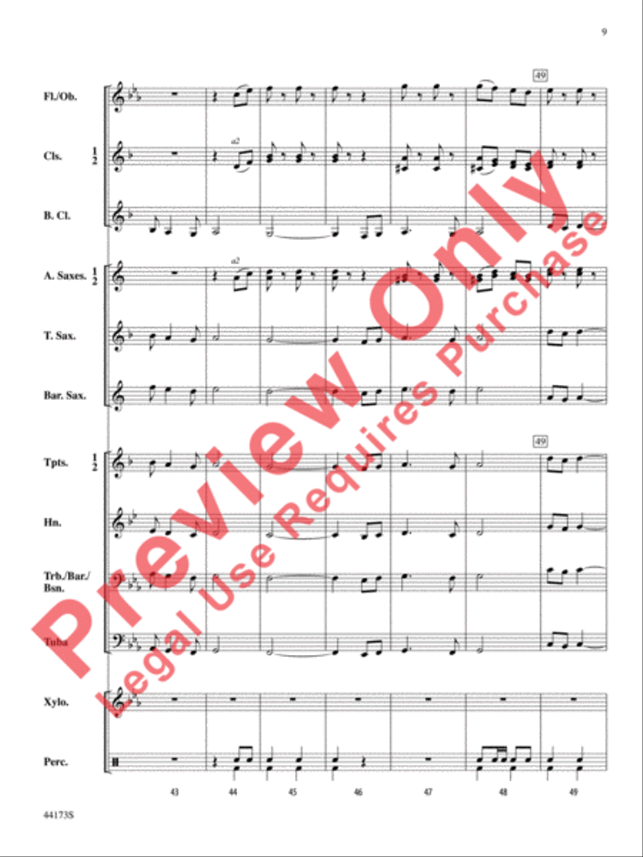 Cape Breton March Cape Breton March Concert Band scores gallery preview page 10