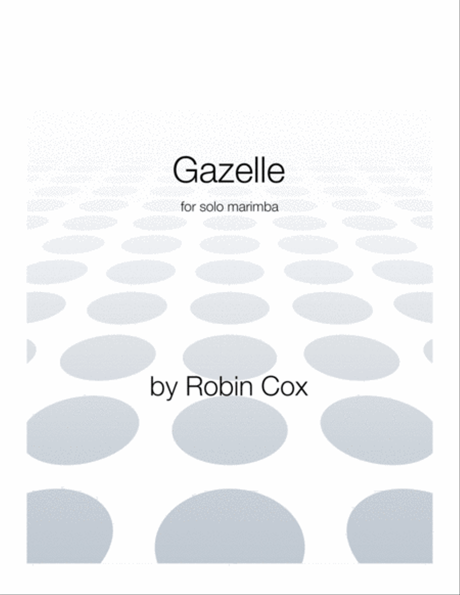Gazelle Gazelle Marimba scores gallery preview page 1