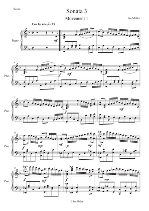 Pianosonata number 3, 1st movement