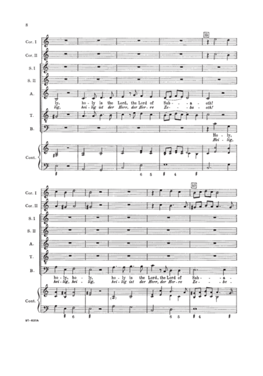Holy Is the Lord / Heilig ist der Herr SSATB scores gallery preview page 7