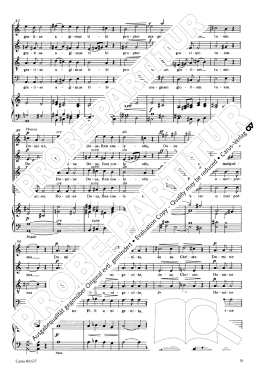 Messe breve no. 6 aux cathedrales 4-Part scores gallery preview page 14