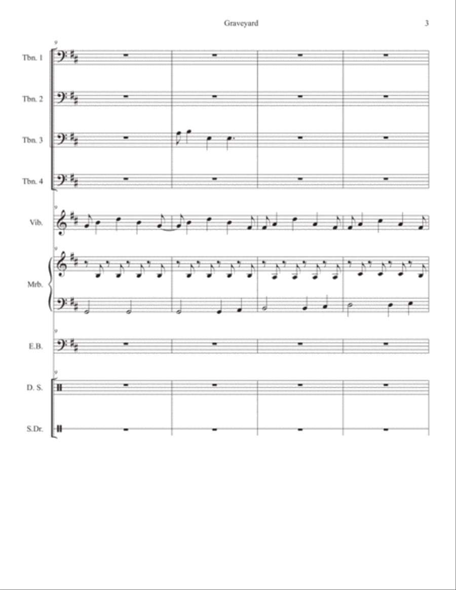 Graveyard Small Ensemble scores gallery preview page 4
