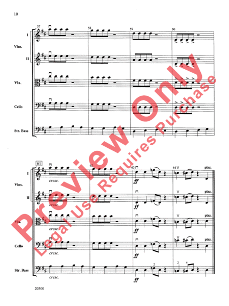 The Boogie-Man Blues The Boogie-Man Blues String Orchestra scores gallery preview page 11