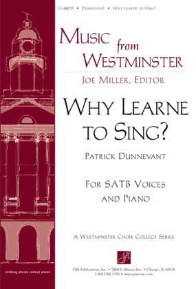 Book cover for Why Learne to Sing?