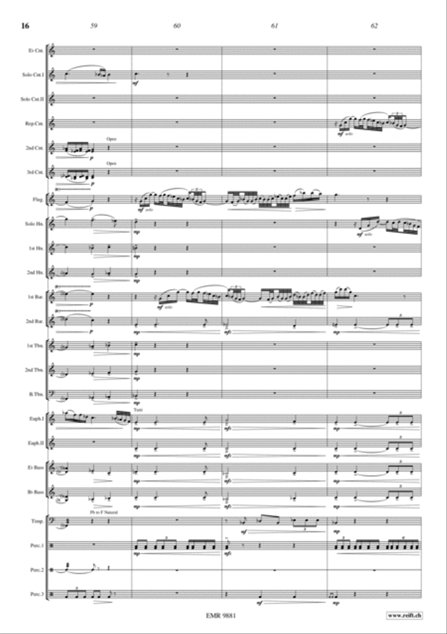 Blue Horizons Brass Band scores gallery preview page 19