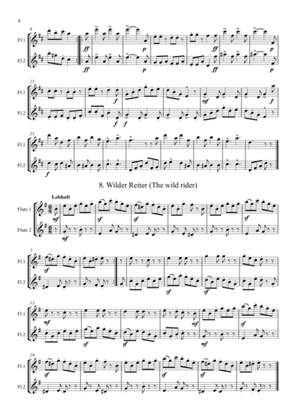 Schumann: A Selection of Pieces from Album for the Young - flute duet image number null