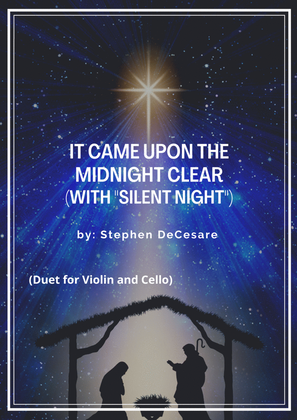 Book cover for It Came Upon The Midnight Clear (with "Silent Night") (Duet for Violin and Cello)