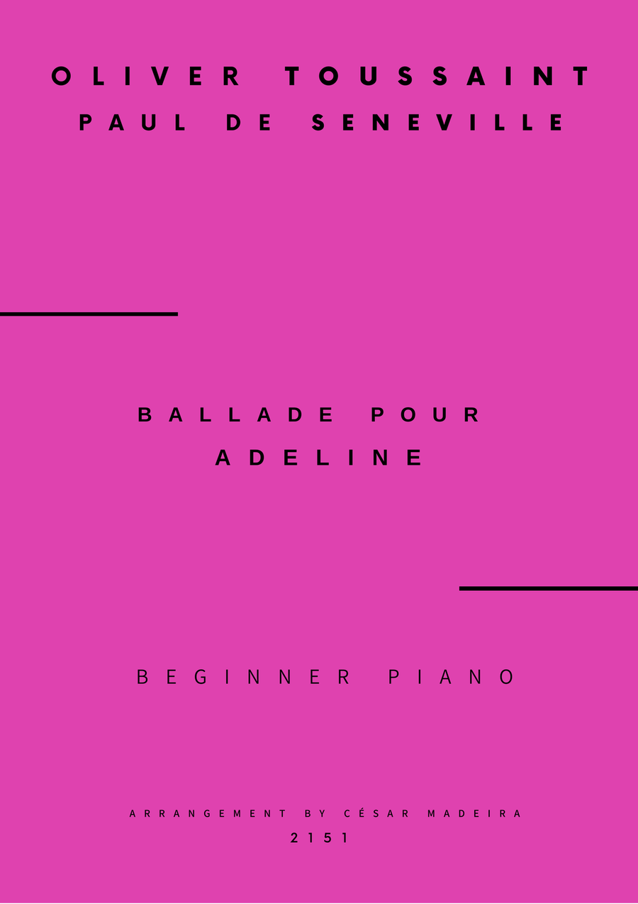 Ballade Pour Adeline Piano Method scores gallery preview page 1