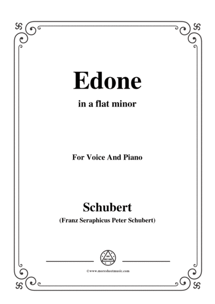Schubert-Edone,D.445,in a flat minor,for Voice and Piano image number null