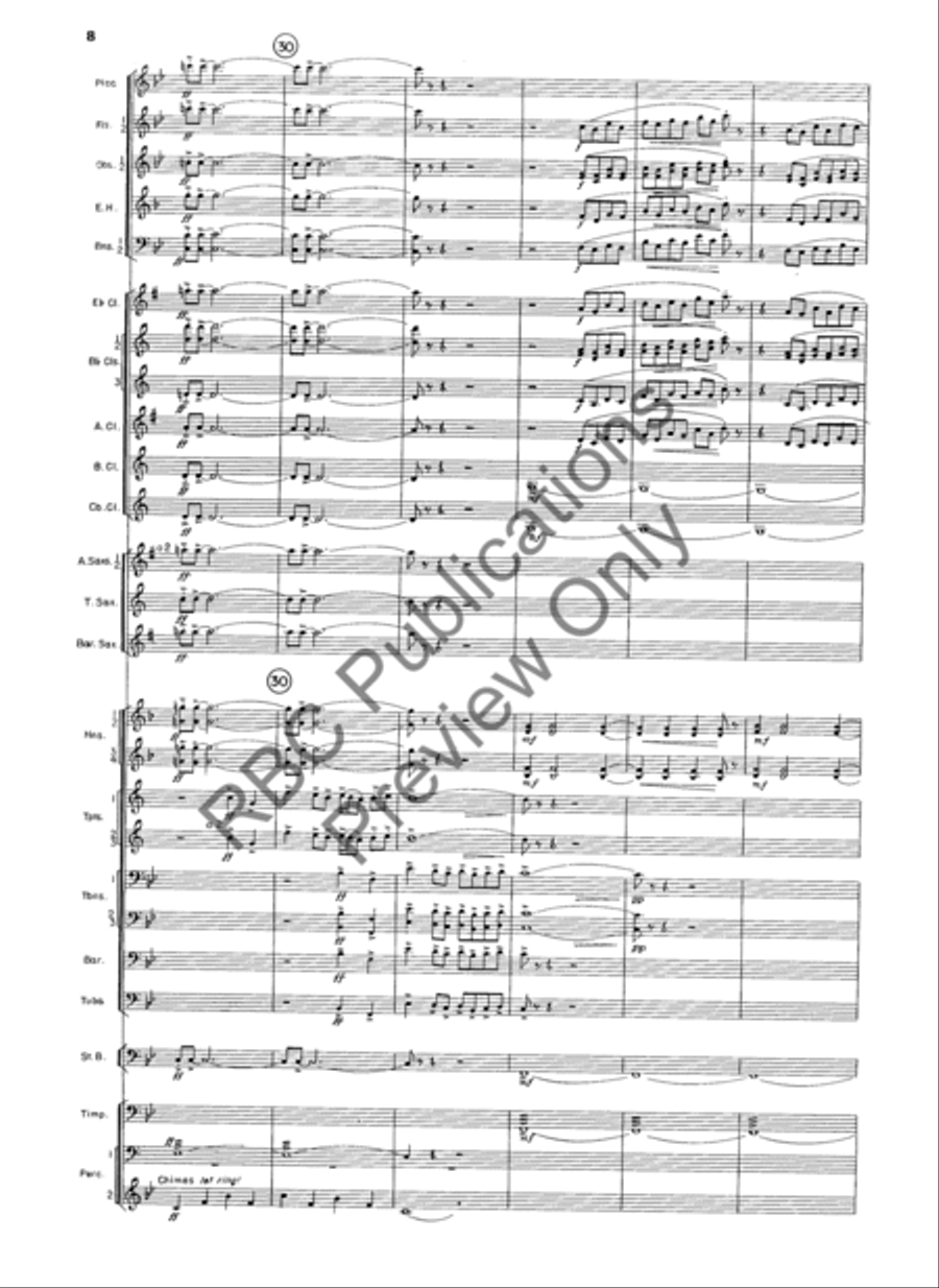 Overture In B Flat Concert Band scores gallery preview page 9